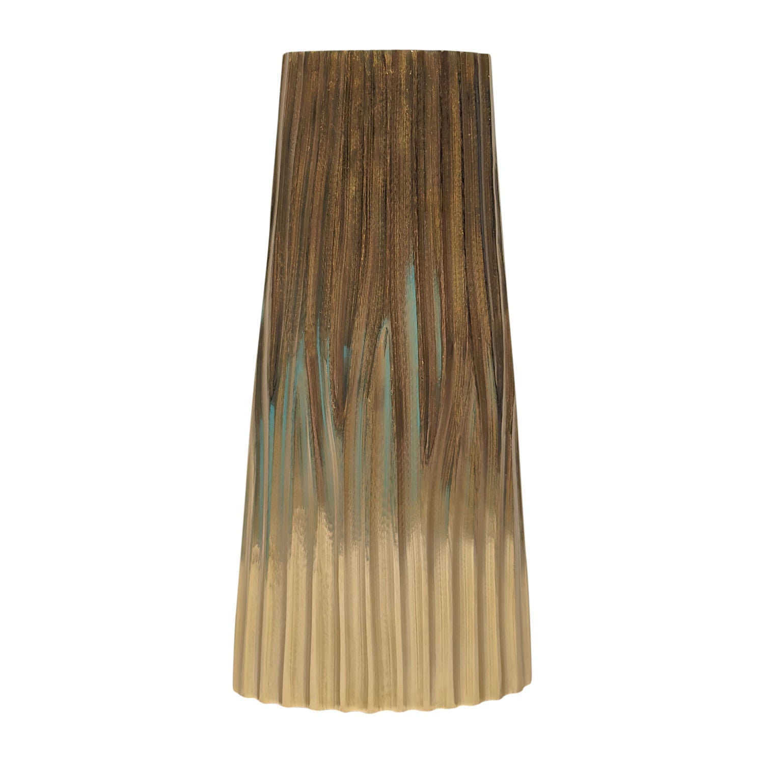 17" Lamis Small Metal Cast Vase - Gold