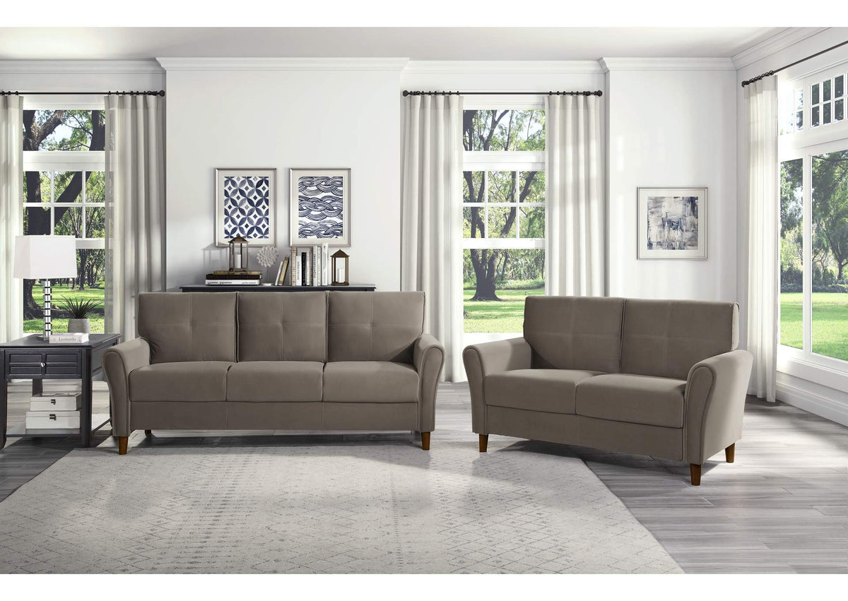 9348BRW-2 Dunleith Love Seat