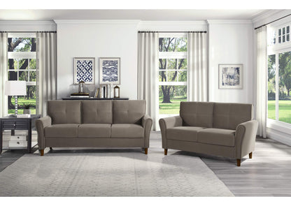 9348BRW-2 Dunleith Love Seat