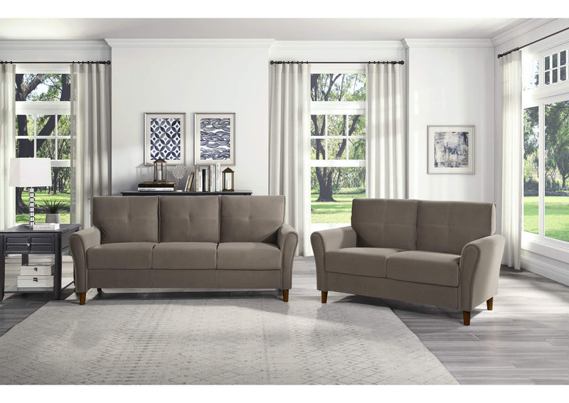 9348BRW-2 Dunleith Love Seat