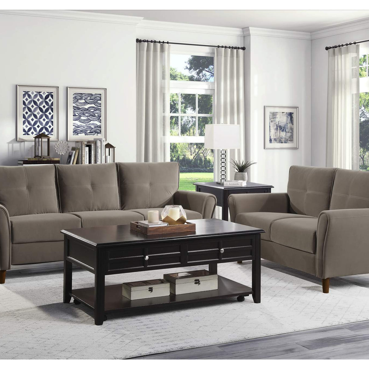 9348BRW-3 Dunleith Sofa