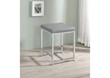 935933 Umbridge Upholstered Square Padded Cushion Vanity Stool