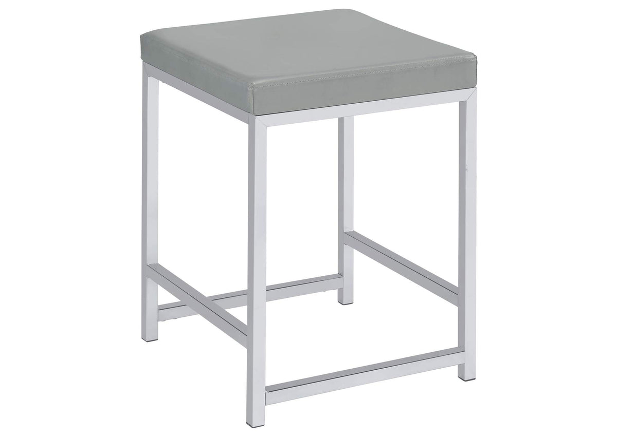 Umbridge Upholstered Square Padded Cushion Vanity Stool
