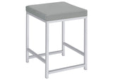 Umbridge Upholstered Square Padded Cushion Vanity Stool