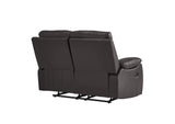 9368BRW-2 Dawson Double Reclining Love Seat
