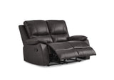 9368BRW-2 Dawson Double Reclining Love Seat