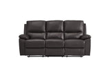 9368BRW-3 Dawson Double Reclining Sofa