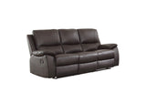 9368BRW-3 Dawson Double Reclining Sofa
