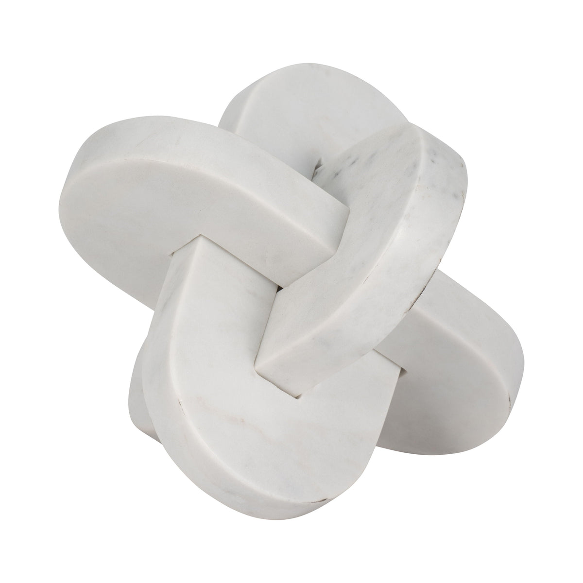 9" Liam Marble Knots - White