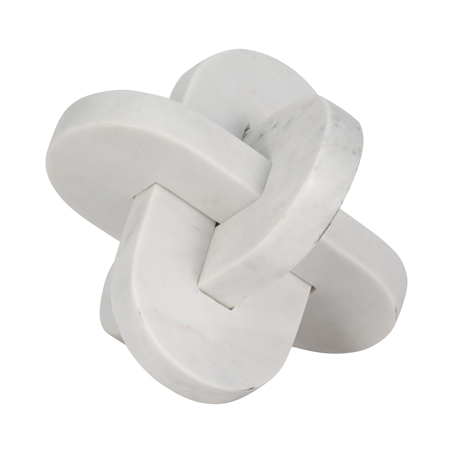 9" Liam Marble Knots - White