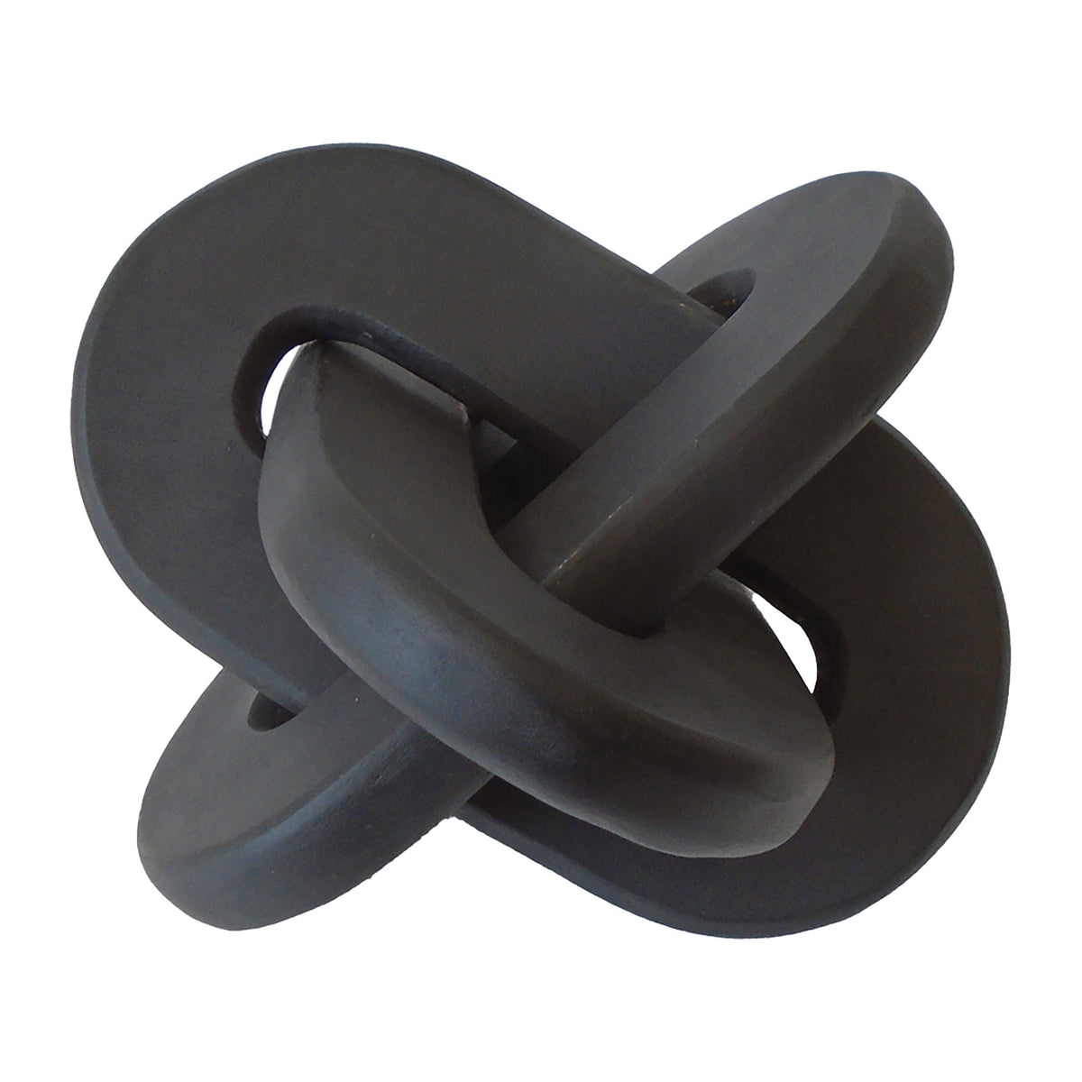 Wood 10" Decorative Knot - Black