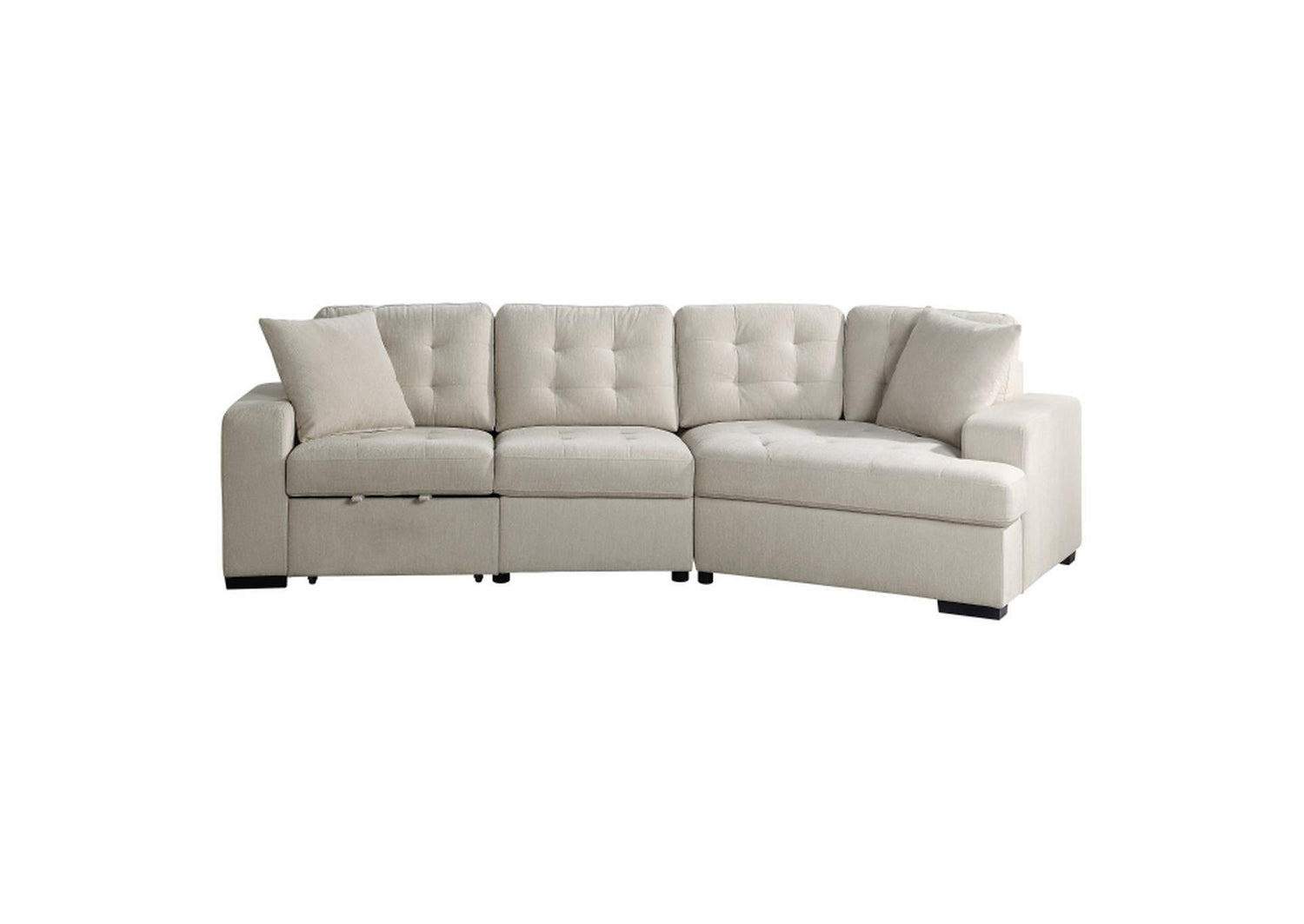 9401BEGKIT22LRU Logansport 2-Piece Sectional with Pull-out Ottoman