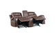 9405BR-2 Putnam Double Glider Reclining Love Seat with Center Console, Receptacles and USB Port