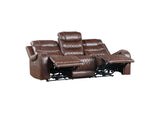 9405BR-3PW Putnam Power Double Reclining Sofa with Center Drop-Down Cup Holders, Receptacles and USB Ports