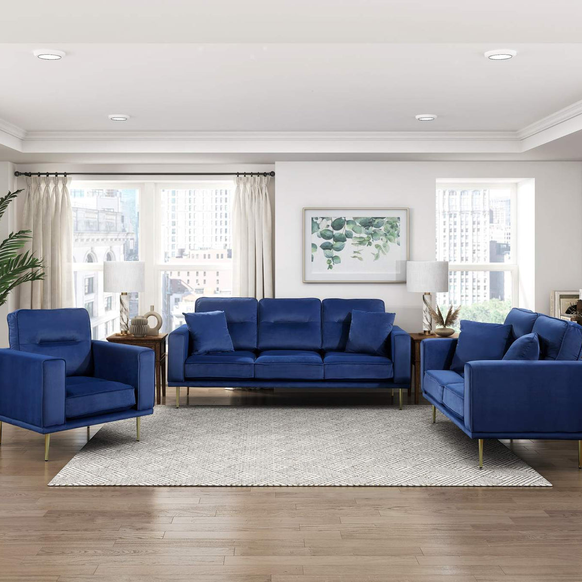 9417BUE-2 Violetta Love Seat