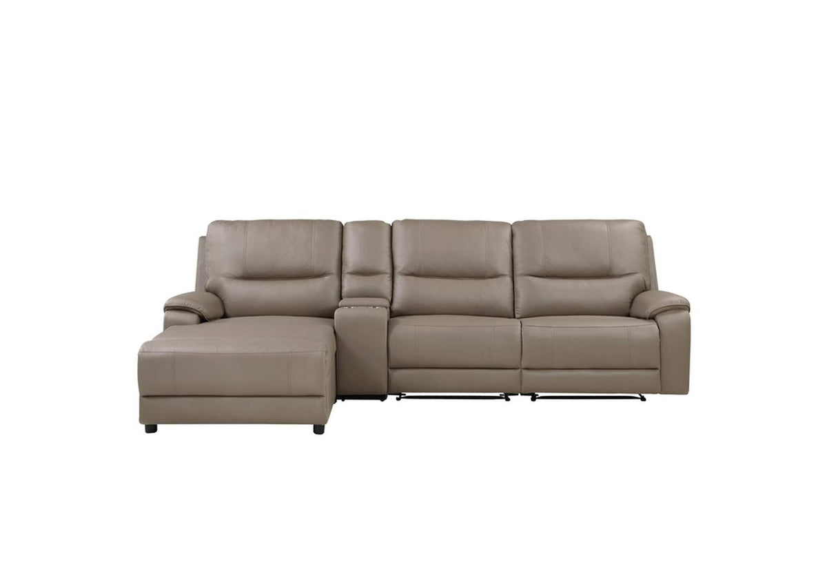 9429TPKIT4LCRRPWH LeGrande 4-Piece Modular Power Reclining Sectional with Power Headrest and Left Chaise
