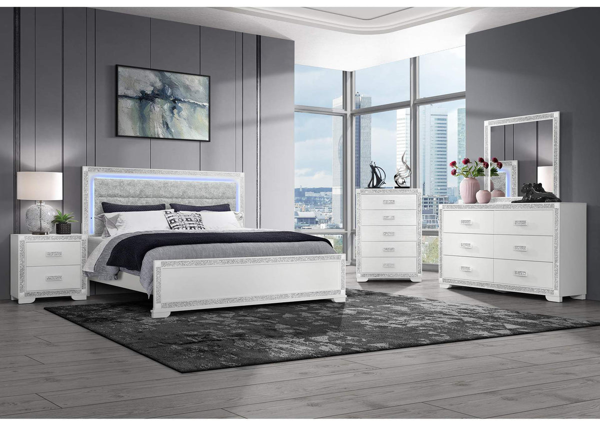 SOLEIL-WHITE-QBG SOLEIL WHITE QUEEN BED GROUP