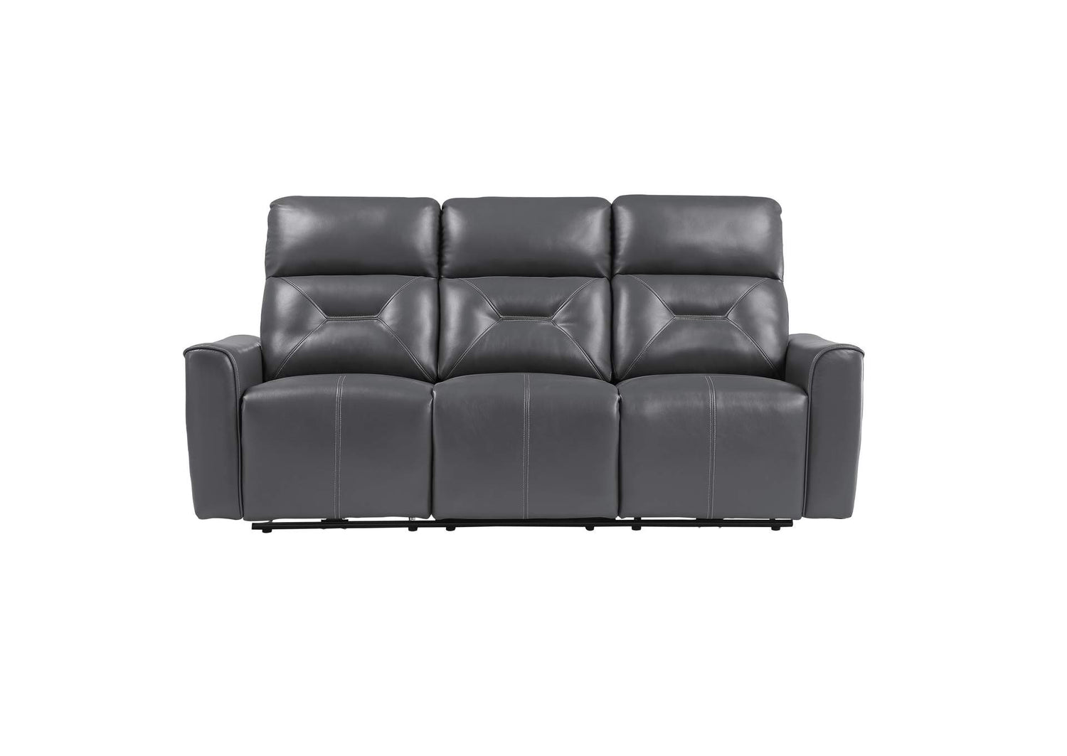 9446GY-3PW Burwell Power Double Reclining Sofa with USB Ports