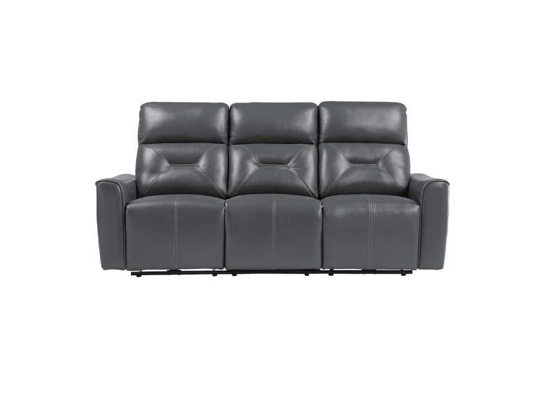 9446GY-3PW Burwell Power Double Reclining Sofa with USB Ports