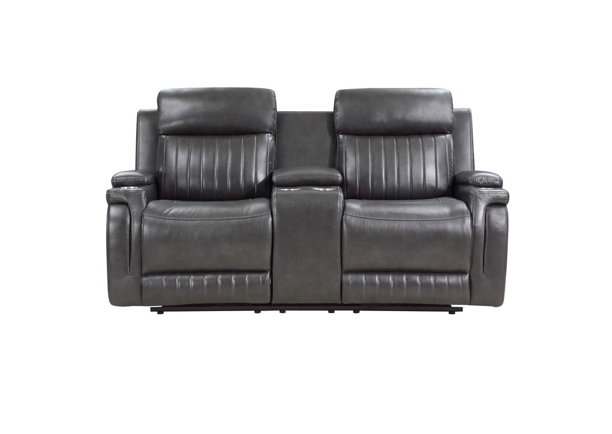 9456DG-2 Broomfield Double Reclining Love Seat with Center Console