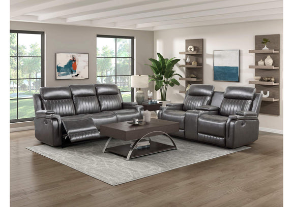 9456DG-2 Broomfield Double Reclining Love Seat with Center Console