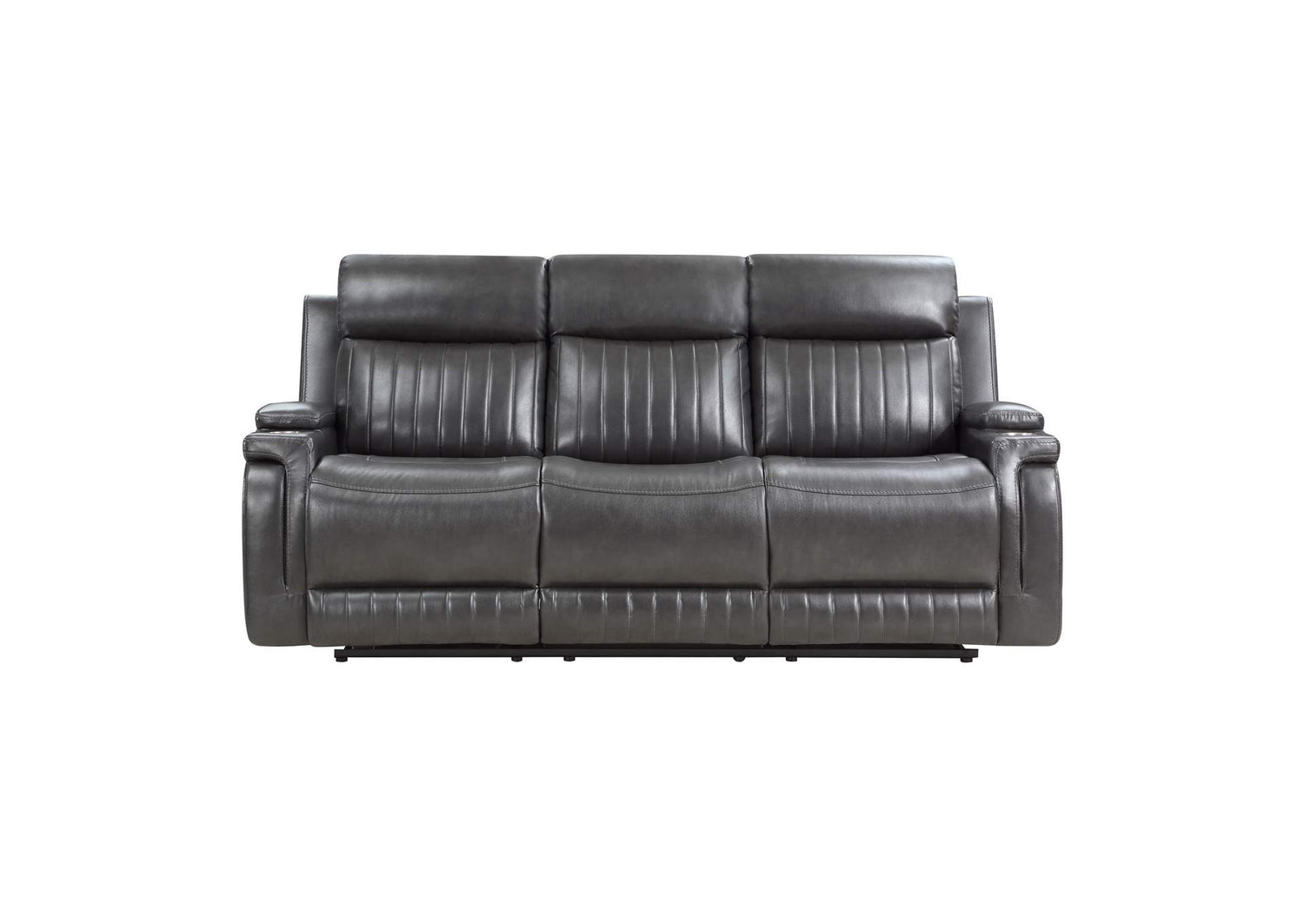 9456DG-3 Broomfield Double Reclining Sofa with Drop-Down Cup Holder
