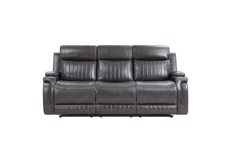 9456DG-3 Broomfield Double Reclining Sofa with Drop-Down Cup Holder
