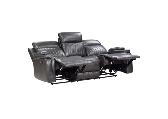 9456DG-3 Broomfield Double Reclining Sofa with Drop-Down Cup Holder