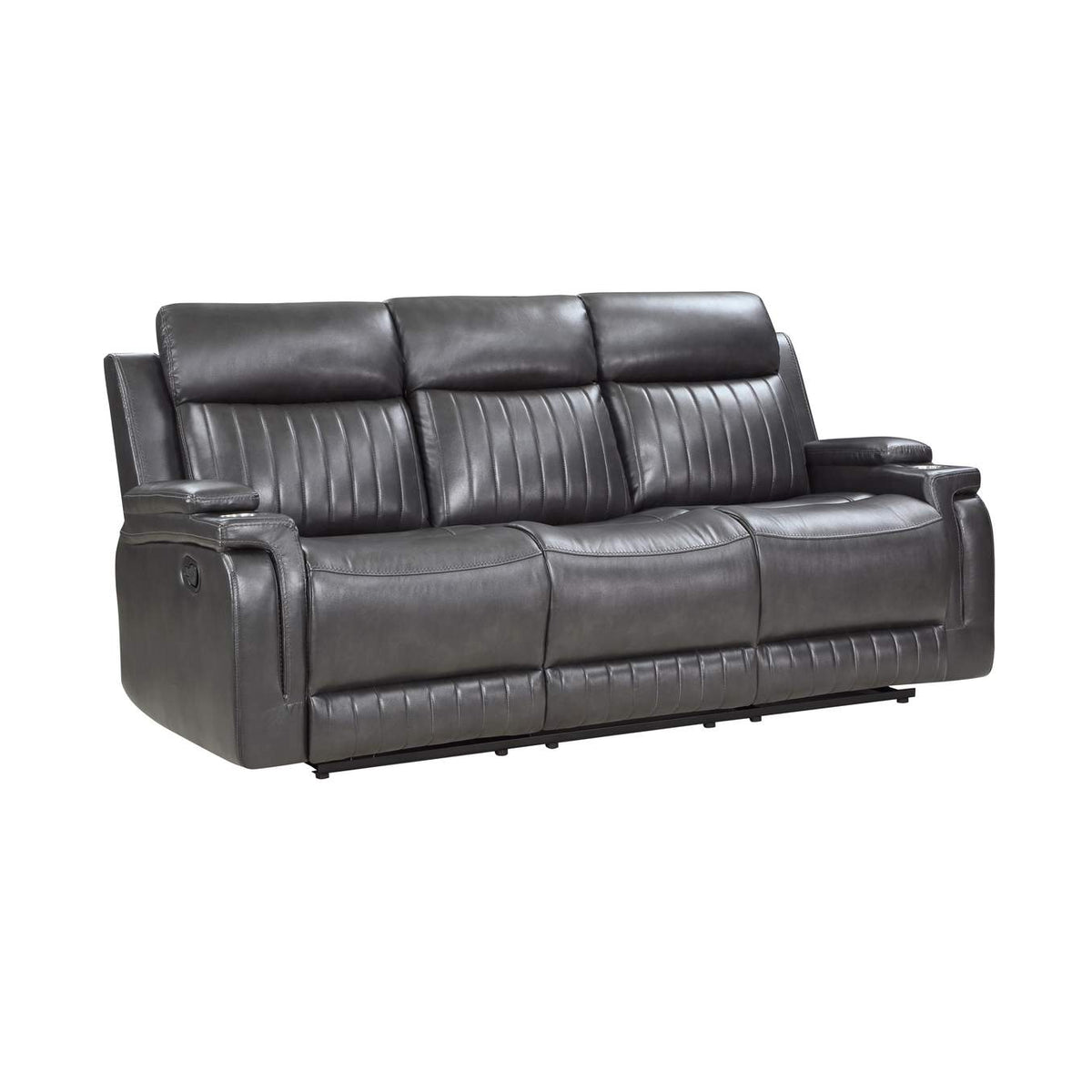 9456DG-3 Broomfield Double Reclining Sofa with Drop-Down Cup Holder