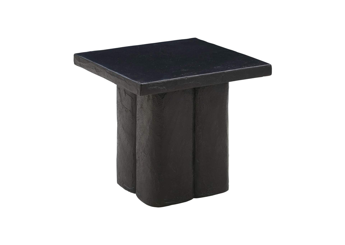 TOV-OC44164 Kayla Black Concrete Side Table