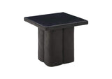 TOV-OC44164 Kayla Black Concrete Side Table