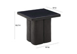 TOV-OC44164 Kayla Black Concrete Side Table