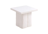 TOV-OC44165 Kayla White Concrete Side Table
