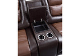 9470BR-2 Briscoe Double Glider Reclining Love Seat with Center Console
