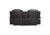 9470GY-2 Briscoe Double Glider Reclining Love Seat with Center Console