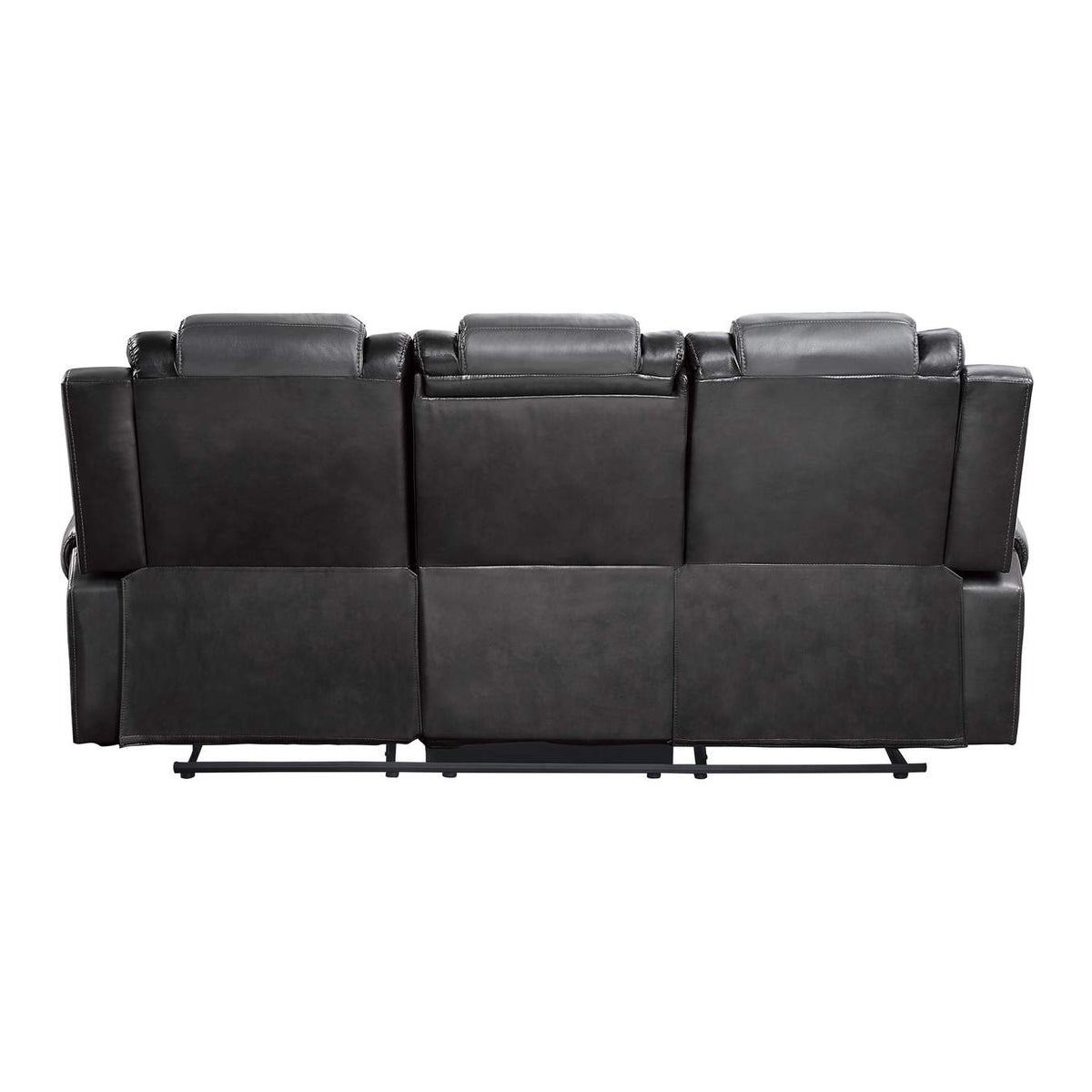 9470GY-3 Briscoe Double Reclining Sofa with Center Drop-Down Cup Holders