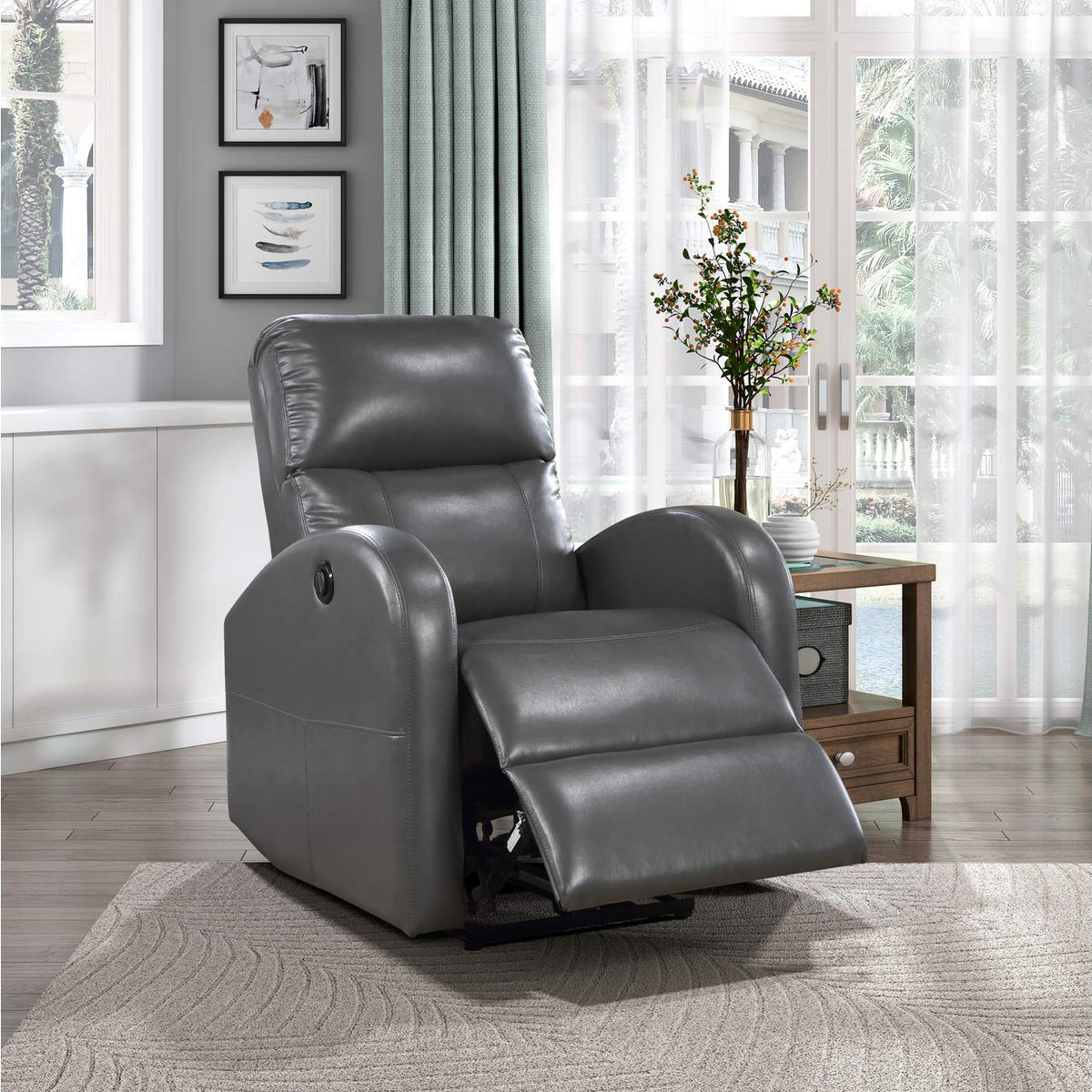 9478GRY-1PW Wiley Power Reclining Chair