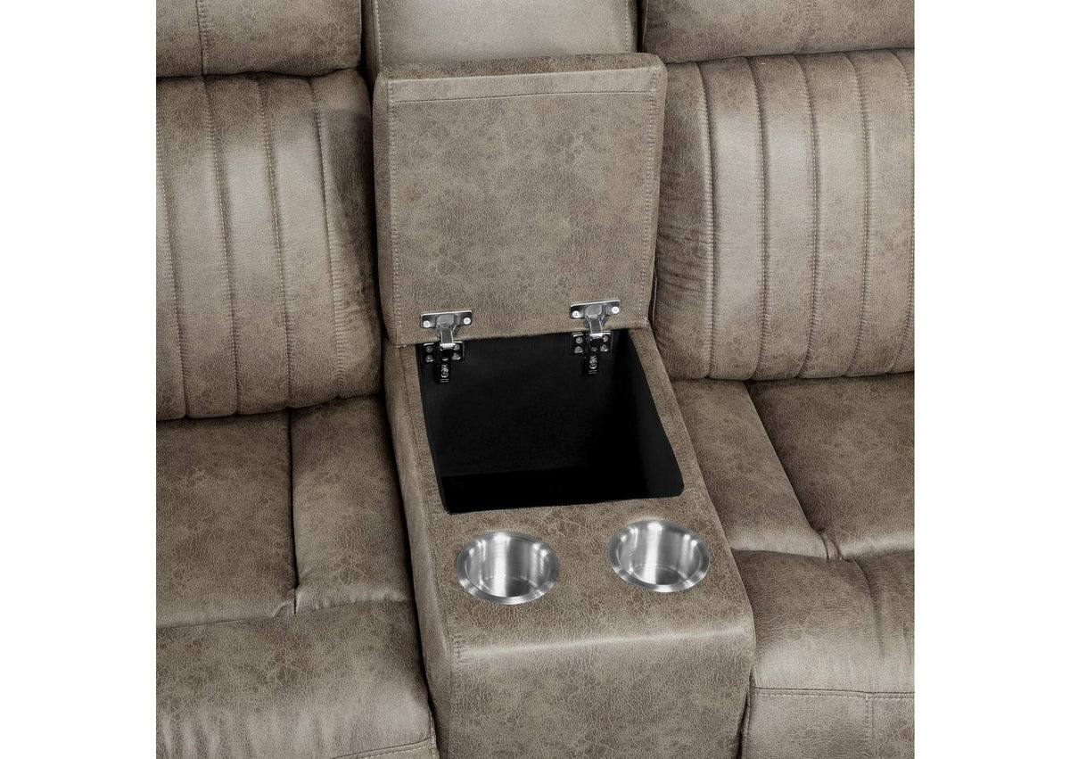 9479SDB-2 Centeroak Double Reclining Love Seat with Center Console