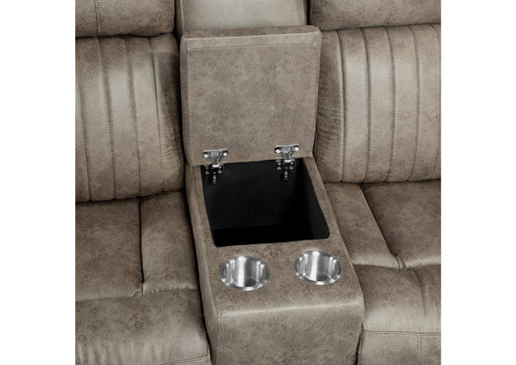 9479SDB-2 Centeroak Double Reclining Love Seat with Center Console