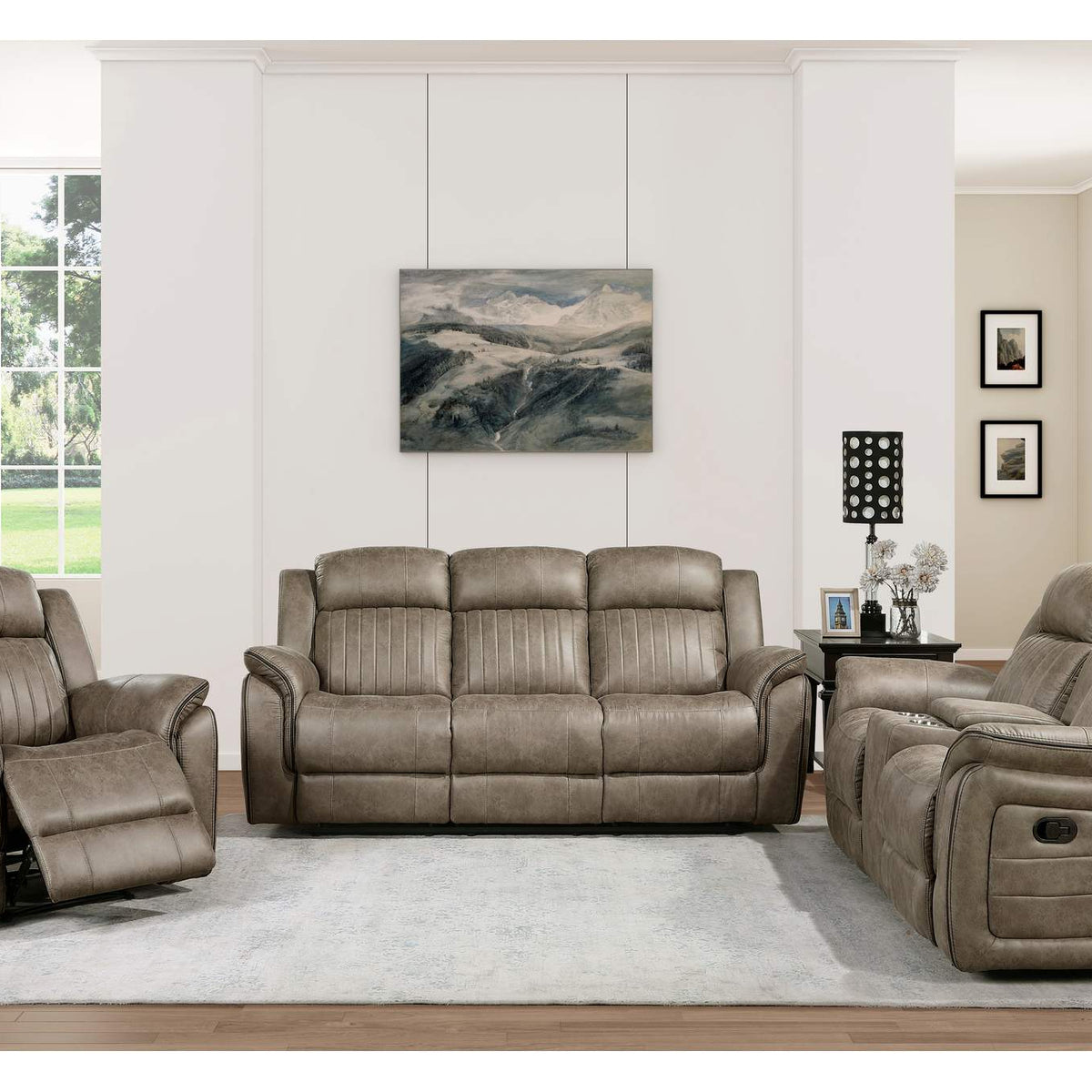 9479SDB-3 Centeroak Double Reclining Sofa