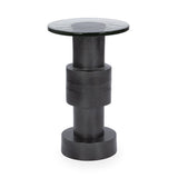 Callen - Round Accent Table - Antique Nickel