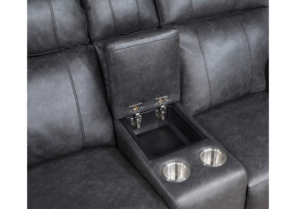 9488GY-2 Granville Double Reclining Love Seat with Center Console