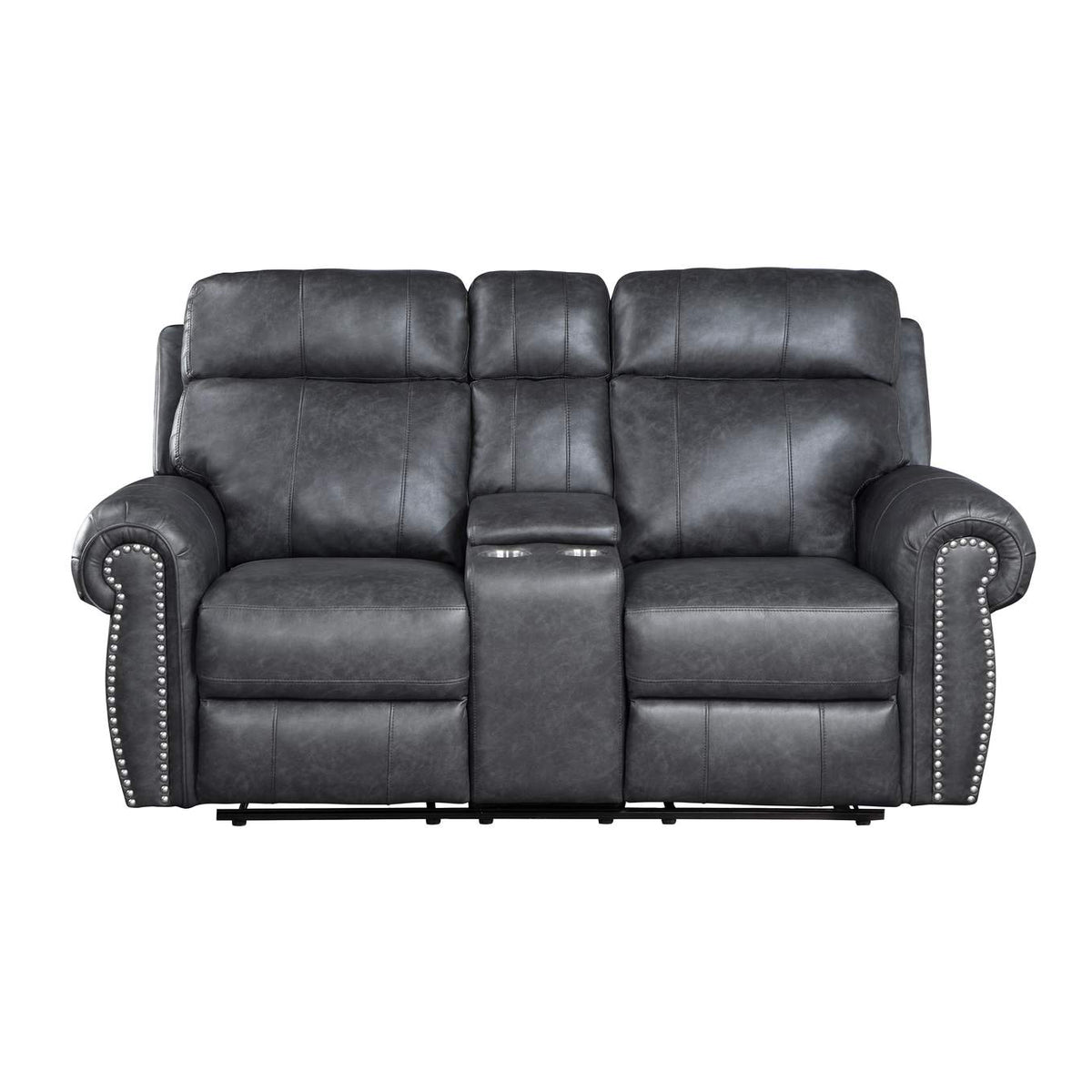 9488GY-2 Granville Double Reclining Love Seat with Center Console