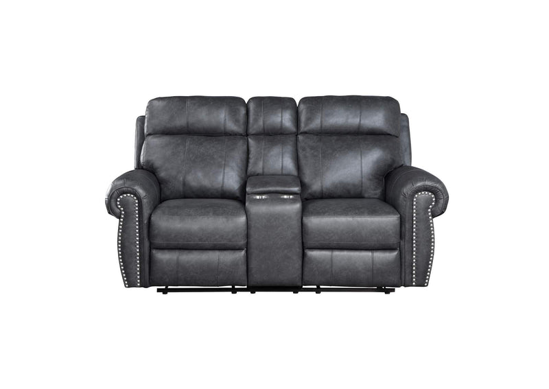 9488GY-2 Granville Double Reclining Love Seat with Center Console