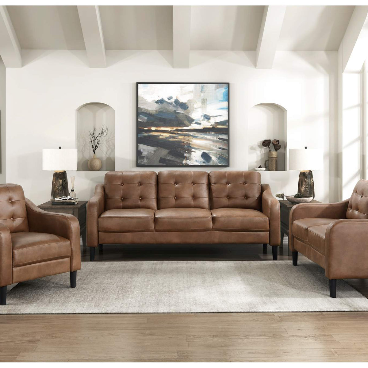 9489BRW-2 Mallory Love seat