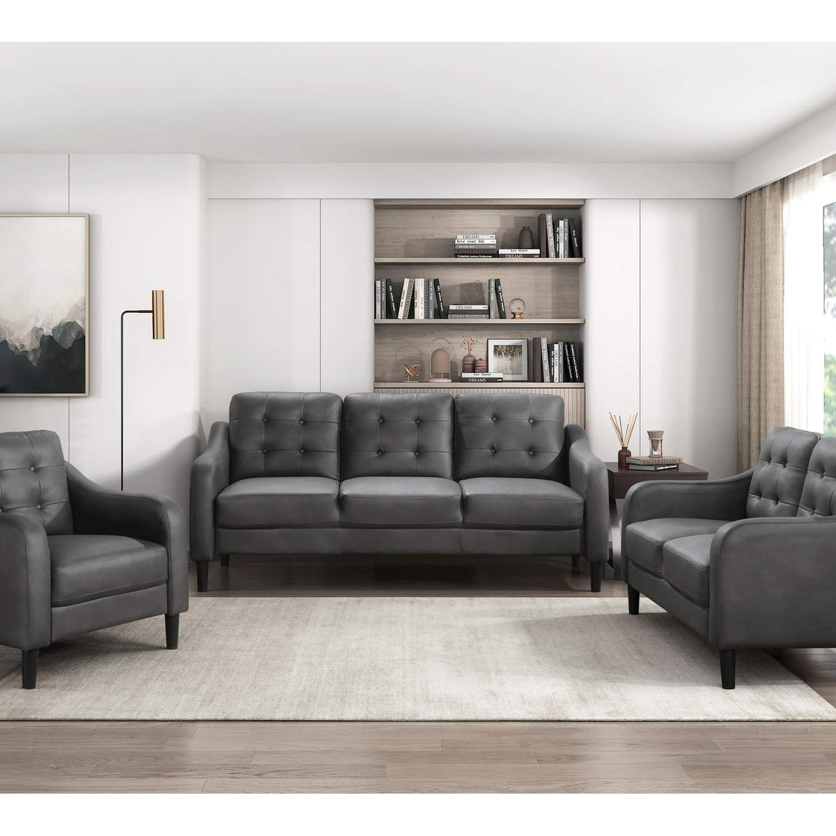 9489GRY-3 Mallory Sofa