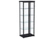 950400 Aero 4-shelf Display Curio Cabinet with LED Lighting Black