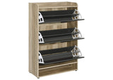 950404 Denia 3-tier Engineered Wood Shoe Cabinet Grey