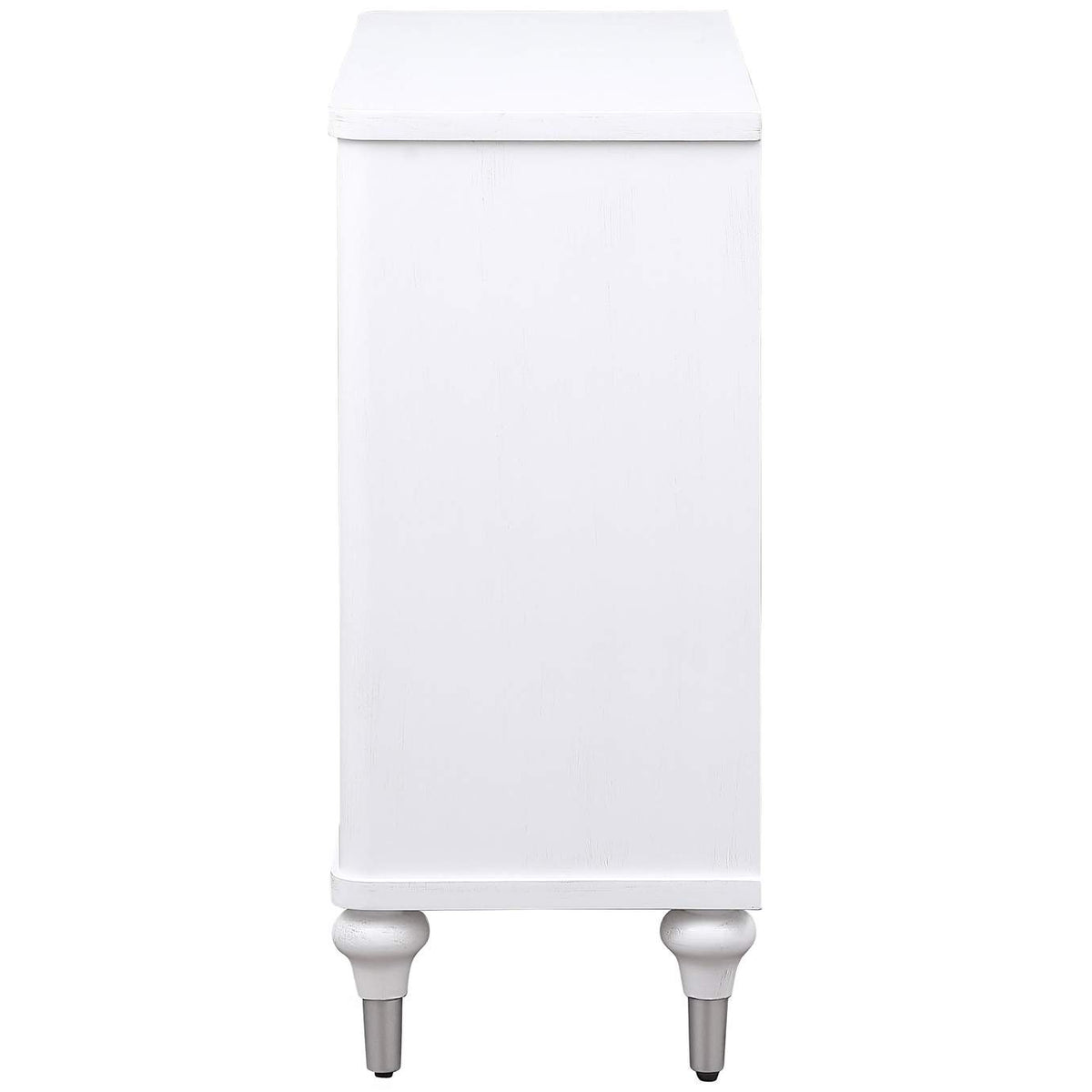 950411 Cardella 2-door Mandala Accent Cabinet Distressed White