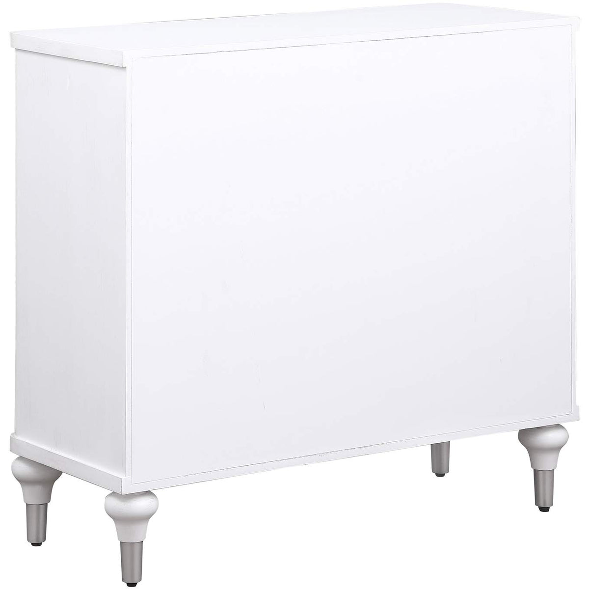 950411 Cardella 2-door Mandala Accent Cabinet Distressed White